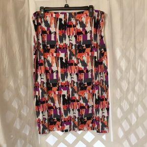 T-shirt material skirt.